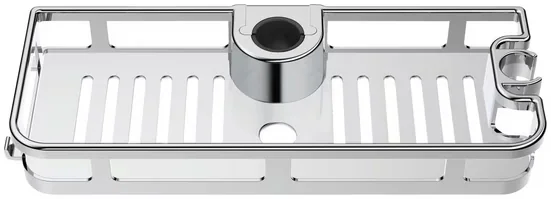 WENKO Duschablage Libertà schwarz matt Duschkorb für die Dusche