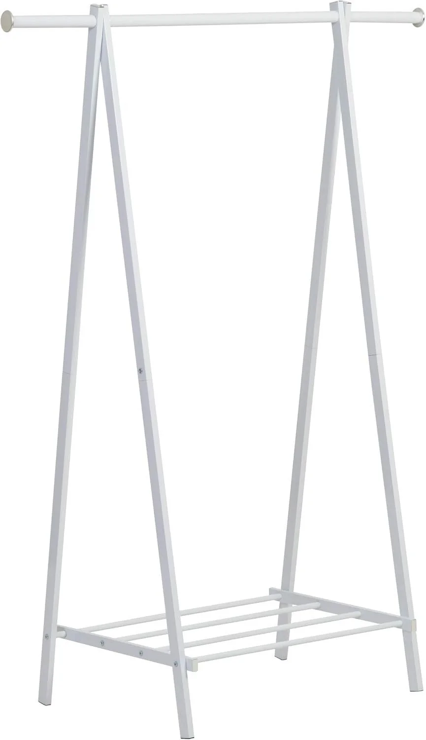 AXENTIA Garderobe Kleiderständer Metall weiß 109 x 147,5 x 48,5 cm