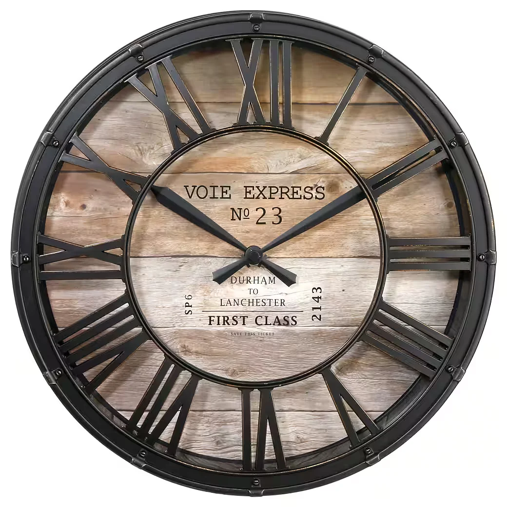 ATMOSPHERA CREATEUR D INTERIEUR Wanduhr roemische Zahlen 39 cm rund
