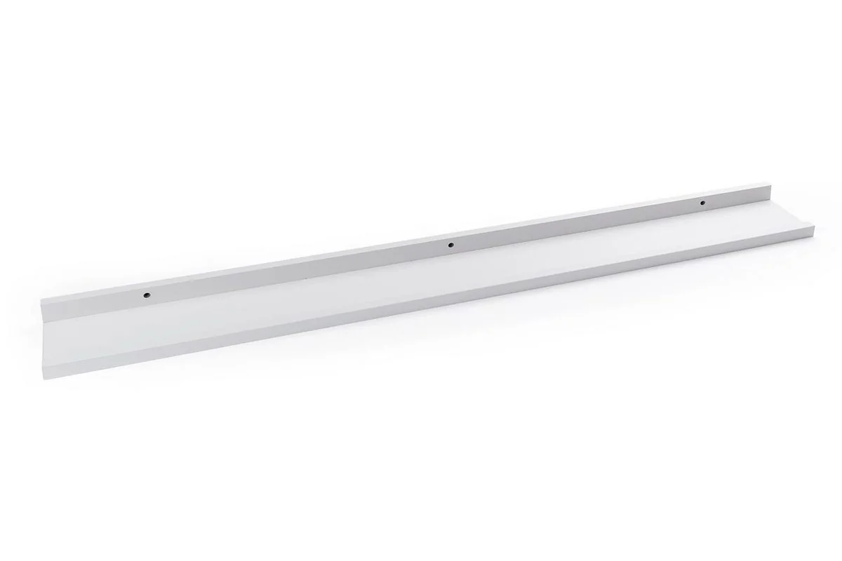 HOME4YOU Bilderleiste Wandregal Weiß matt aus MDF und PVC