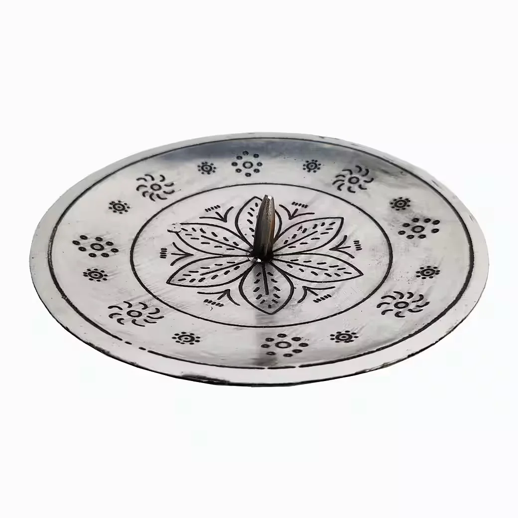 MARRAKESCH ORIENT & MEDITERRAN INTERIOR Kerzenhalter Jaini silber 12cm