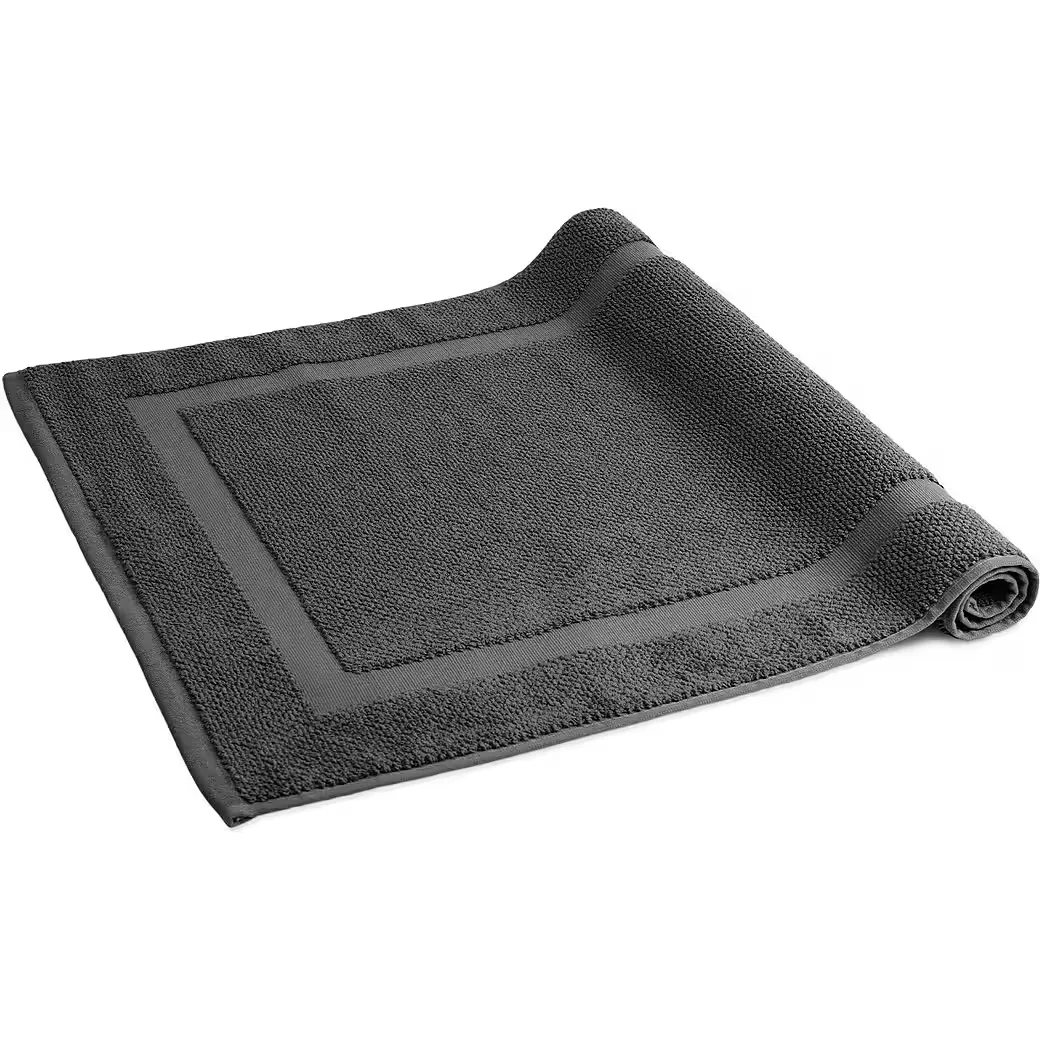 HERZBACH HOME Badematte Spa 50x80 2er Set 100% Baumwolle 1000 gsm