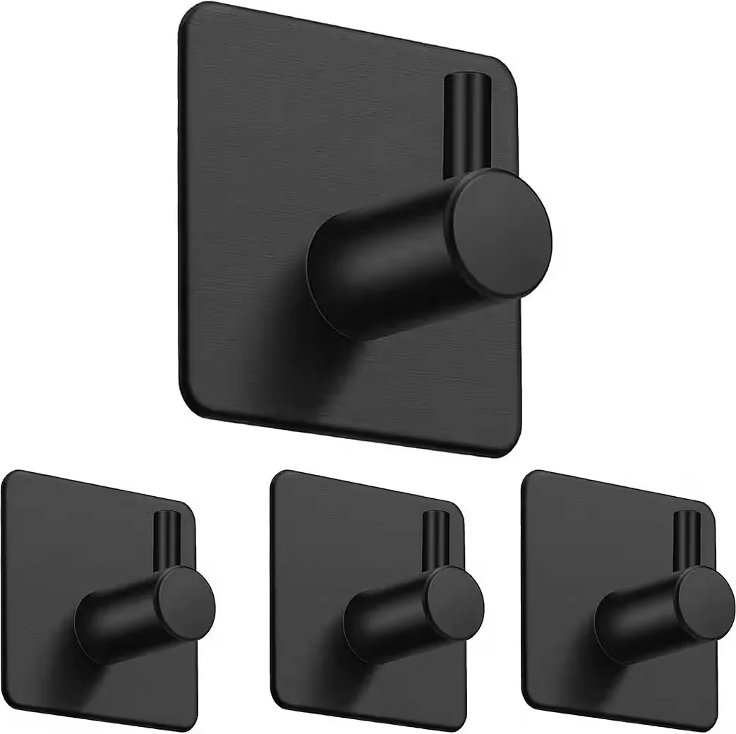 FELIXLEO Moboo Handtuchhaken 4er Set Edelstahl Klebehaken ohne Bohren
