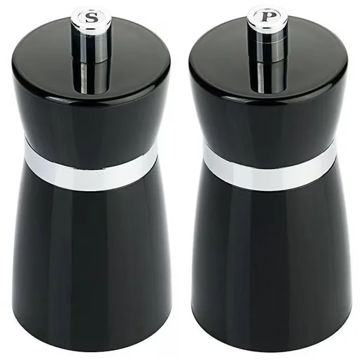 Contacto Salz und Pfeffermühlen Set schwarz 10 cm Menage