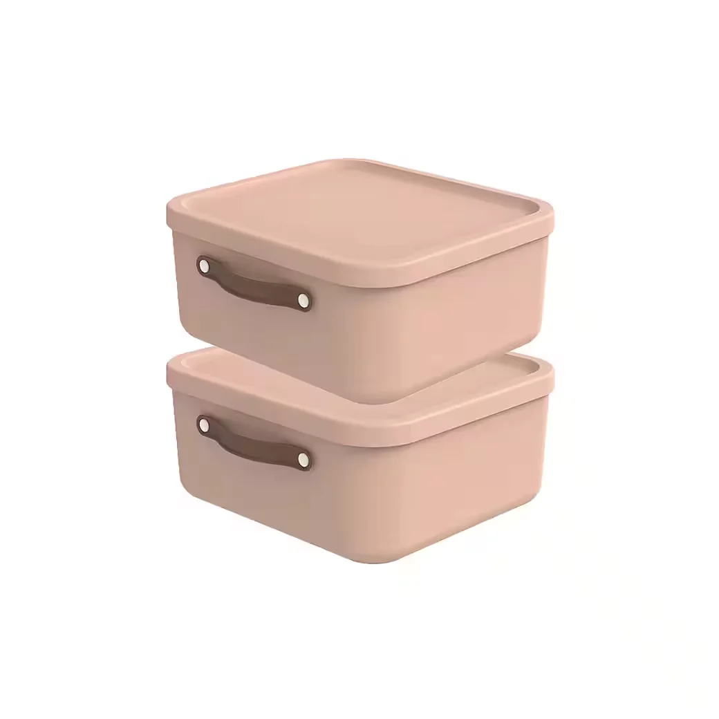 ROTHO Maloja Aufbewahrungsbox Kiste 20 l 2er-Set mit Deckel