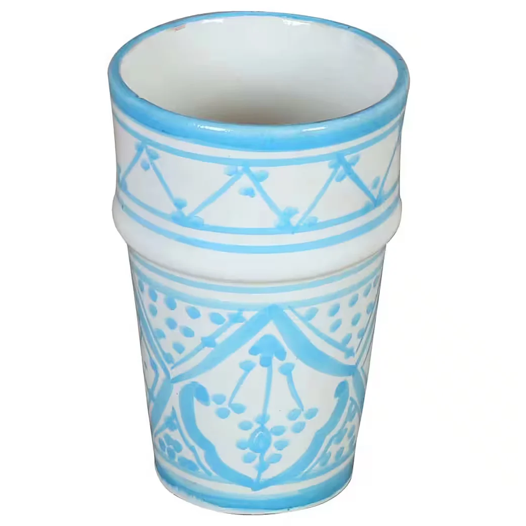 CASAMORO Sakina marokkanische Keramik Tasse handbemalt Kaffeetasse